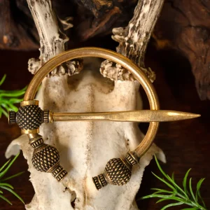 Viking distelfibula klein, brons