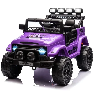 Camião Elétrico para Crianças 12V – Controlo Remoto, Luzes LED, Música, Suspensão