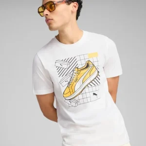 T-shirts de Algodão Homem Puma Graphics Sneaker