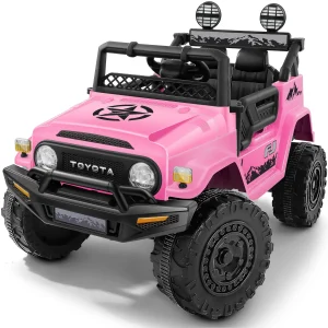 Carro Elétrico para Crianças Toyota FJ40 12V – Controlo Remoto, LED, Bluetooth