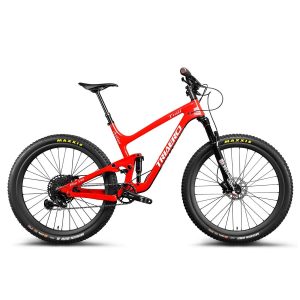 Bicicleta de trilha 27.5 plus vermelha P1