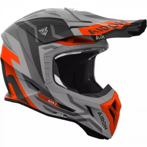 CAPACETE AVIATOR ACE 2 GROUND ORANGE MATT AIROH