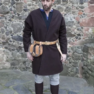 Viking kaftan Loki, wolmix, bruin