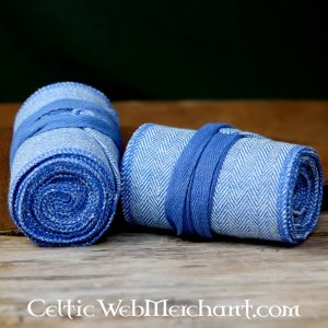 Beenwindsels met visgraatmotief, blauw